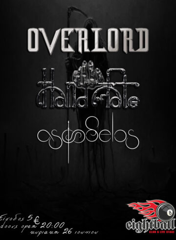 OVERLORD – HAND OF FATE – ASFODELOS LIVE @ 8ball 26-06-2022