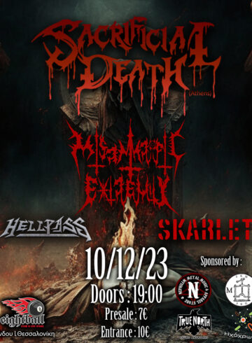 Sacrificial Death, Misanthropic Extremity, Hellpass, Skarlet Live at eightball