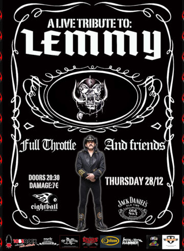 A Live Tribute to Lemmy – Full Throttle Live @ 8Ball