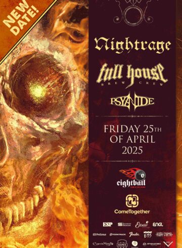 Nightrage, Full House Brew Crue, Psyanide / Thessaloniki / Eightball Club