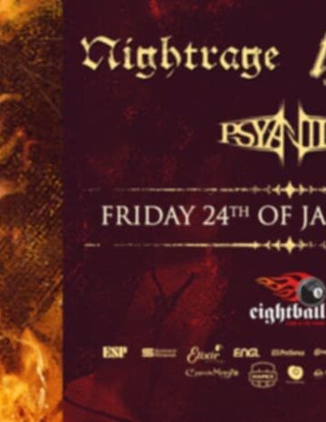 Nightrage, Full House Brew Crue, Psyanide / Thessaloniki / Eightball Club