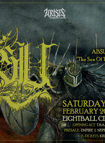 ABSU [USA] • 30th Anniversary Show “The Sun of Tiphareth” • 15/02 8ball Club & 16/02 Kyttaro Club