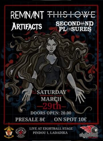 Remnant – THIS I OWE – Artifacts – Secondhand Pleasures, Live @Eightball Upstairs, 29/3/2025