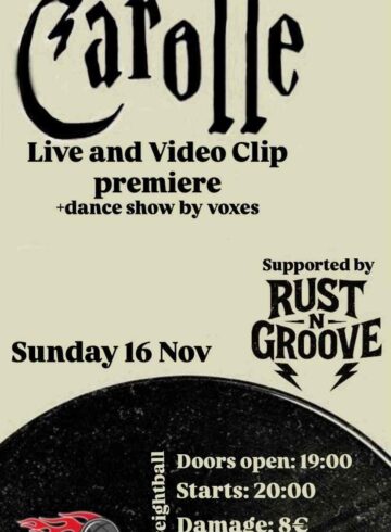 CAROLLE – LIVE AND VIDEO CLIP PREMIERE PLUS DANCE SHOW BY VOXES