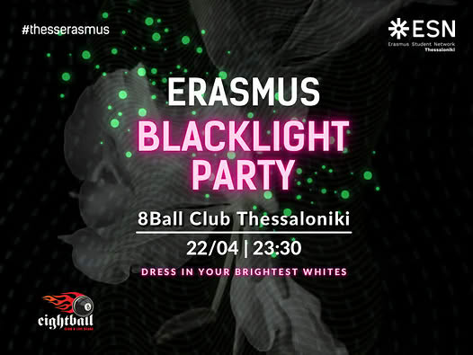 Erasmus Black Light Party
