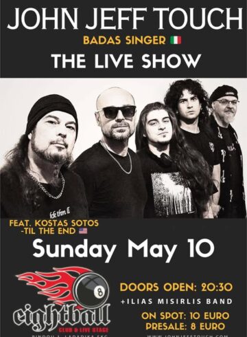 John Jeff Touch – Supporting Act: Ilias Misirlis band