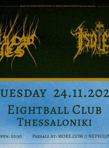 Yellow Eyes (US) & Isolert (GR) x 24.11.2026 x THESSALONIKI