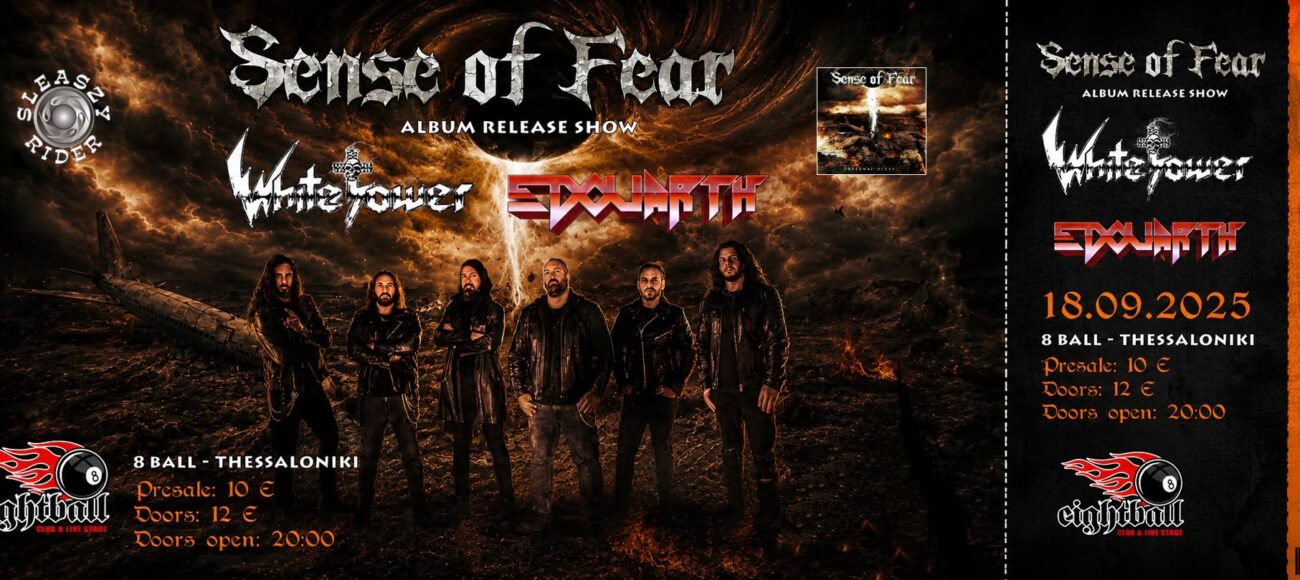 SENSE OF FEAR / WHITE TOWER / EDOUARTH – Live @ 8ball | Thessaloniki